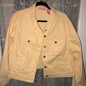 Yellow denim jacket